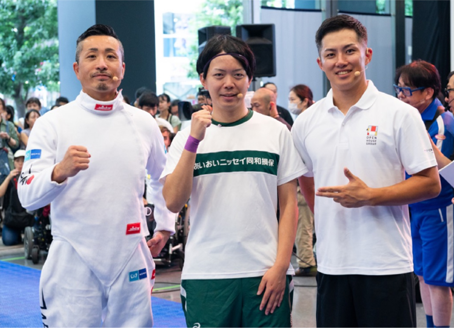 安選手、加藤選手、小須田選手の写真